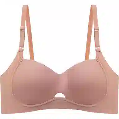 莫代尔 纯色无痕聚拢上托无钢圈文胸 女款