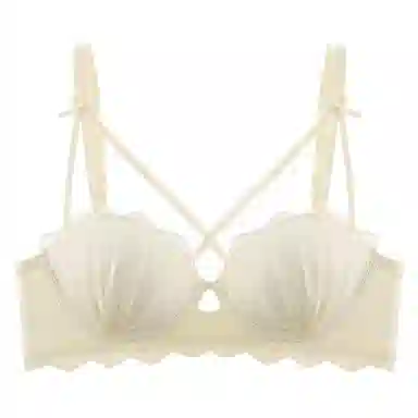 二三二三 蕾丝小胸聚拢半杯显大防下垂收副乳文胸 女款