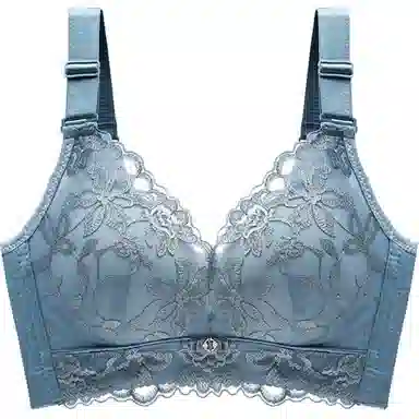 莫代尔 植物花卉聚拢收副乳防下垂简约舒适文胸 女款