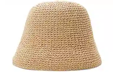 优幽兰 夏季出游精致简约显脸小洋气百搭透气海边防紫外线少女编织小清新 聚酯纤维 防晒帽 女款