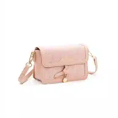 维尼奥 高级感复古小众小方包简约百搭通勤 合成革 单肩包斜挎包 女款 棕色/粉色/红色