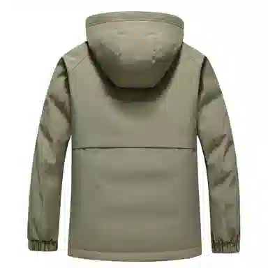 鸭鸭 休闲时尚机能风纯色工装宽松保暖百搭羽绒服 男女同款