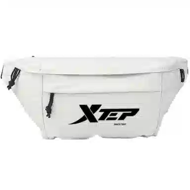 特步 腰包男女上学上课休闲百搭轻便胸包单肩通勤跑步多功能织物斜挎运动包 男女情侣款