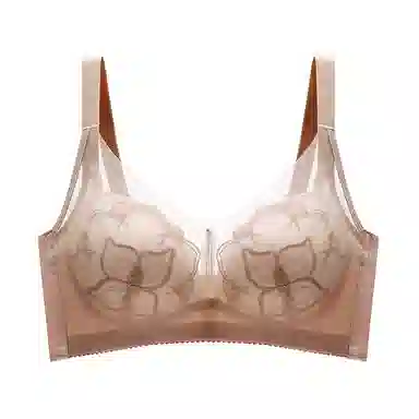 莫代尔 聚拢蕾丝无钢圈薄款收副乳文胸 女款