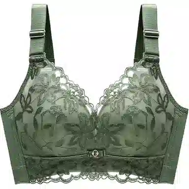 莫代尔 植物花卉聚拢收副乳防下垂简约舒适文胸 女款