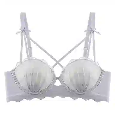 二三二三 蕾丝小胸聚拢半杯显大防下垂收副乳文胸 女款