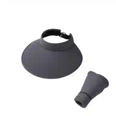 北极绒 遮阳加大帽檐遮脸户外空顶 涤纶 防晒帽 男女同款情侣款