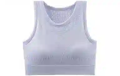 浪莎 纯色网眼运动固定杯文胸