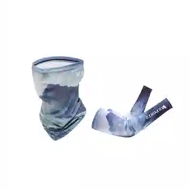 啄木鸟 防紫外线护臂骑行手臂套袖面罩开车冰丝 防晒袖 男女同款情侣款