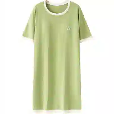 浪莎 纯棉带胸垫短袖睡裙 女款