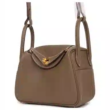 HERMES Lindy II mini Clemence 18 Etoupe