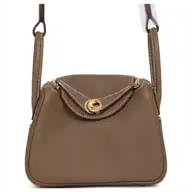 HERMES Lindy II mini Clemence 18 Etoupe
