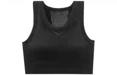 浪莎 纯色网眼运动固定杯文胸