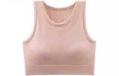 浪莎 纯色网眼运动固定杯文胸