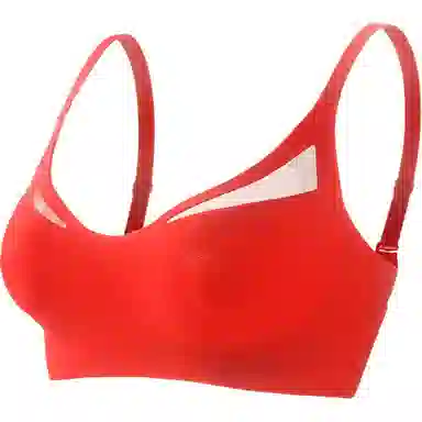 莫代尔 无痕聚拢美背收副乳透气防下垂无钢圈文胸 女款