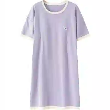 浪莎 纯棉带胸垫短袖睡裙 女款