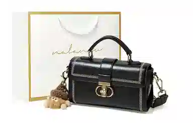 纳兰杜 包包女百搭少女包潮流高级感小众个性女包高颜值时尚女生 牛皮配合成革 单肩包手提包斜挎包 中号 女款 米白色