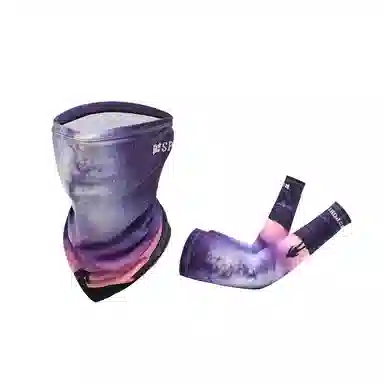 啄木鸟 防紫外线护臂骑行手臂套袖面罩开车冰丝 防晒袖 男女同款情侣款