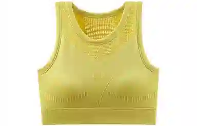 浪莎 纯色网眼运动固定杯文胸