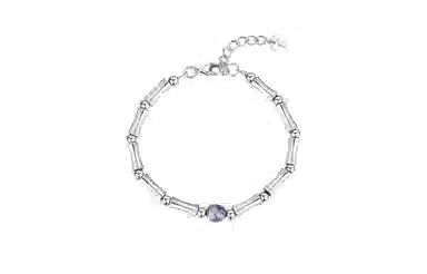 ENFANTIN Bamboo Black Stone Bracelet