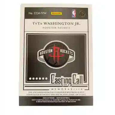 PANINI 2022-23 noir RC 4749 patch