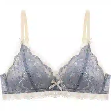 莫代尔 小胸聚拢无钢圈超薄蕾丝文胸 女款