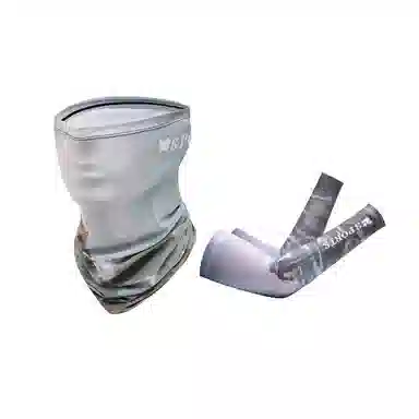 啄木鸟 防紫外线护臂骑行手臂套袖面罩开车冰丝 防晒袖 男女同款情侣款