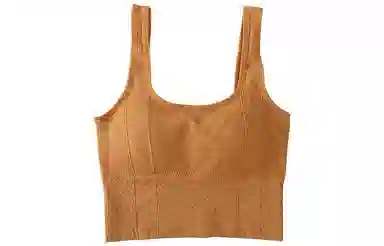 浪莎 纯色休闲美背式运动文胸