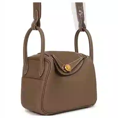 HERMES Lindy II mini Clemence 18 Etoupe