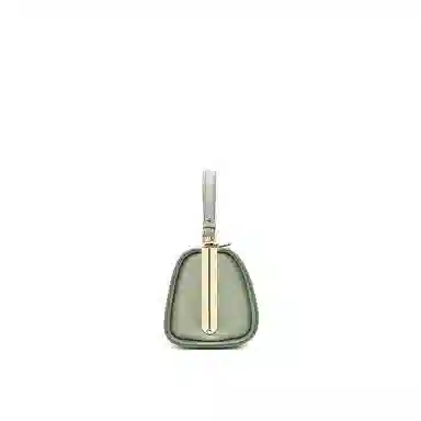 古伊西 玉兰满庭芳 新中式国风刺绣工艺 牛皮 斜挎包 中号 女款 柳芽绿