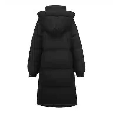 雅鹿 纯色加厚中长款长袖羽绒服 女款
