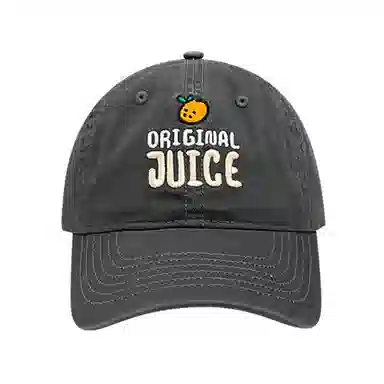 小橘子字母刺绣原宿风百搭棒球帽夏季遮阳防晒大头围显脸小简约日常百搭时尚街头风 棉 鸭舌帽 男女同款情侣款