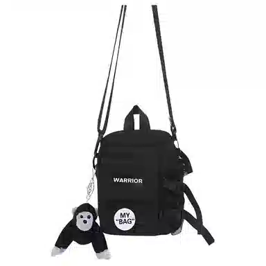 Warrior Nylon Shoulder Bag Black