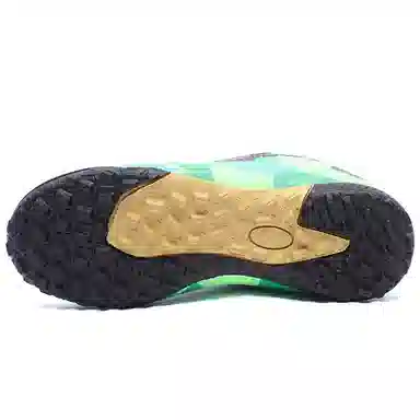 双星 运动舒适 专业草地抓地 减震防滑耐磨防水透气包裹性支撑轻便回弹 足球鞋 女款 黑绿