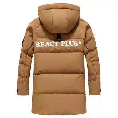 鸭鸭 休闲百搭户外防风御寒徽章保暖宽松羽绒服 男女同款