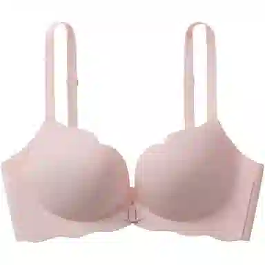 莫代尔 纯色小胸聚拢显大薄款前扣无痕文胸 女款