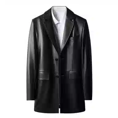 Pierre Cardin Leather Jacket Black