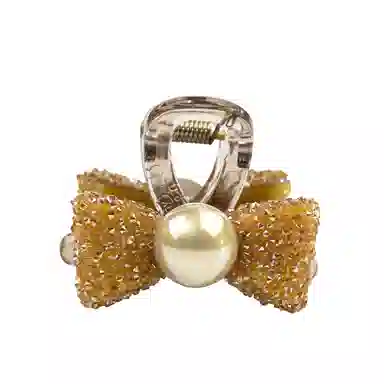 卡铂雅 香槟设计港风气质复古镶钻极简高级感 亚克力 发夹 女款