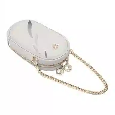 古伊西 柳系列 新中式国风刺绣工艺竖款小众设计配旗袍 手机包 牛皮 小号 女款 素雅白