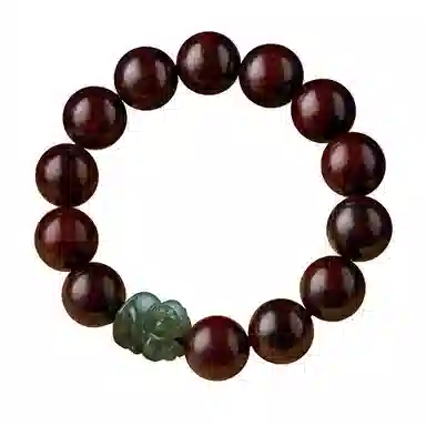 易明居 国潮新中式十二生肖  文玩盘玩佛珠念珠 复古小众设计 转运珠 木作 手串 男女同款情侣款 紫檀