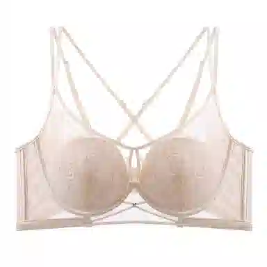 莫代尔 轻薄蕾丝芒果杯调整型收副乳聚拢矫正上托防下垂外扩大胸显小文胸 女款 组合装