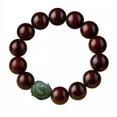 易明居 国潮新中式十二生肖  文玩盘玩佛珠念珠 复古小众设计 转运珠 木作 手串 男女同款情侣款 紫檀