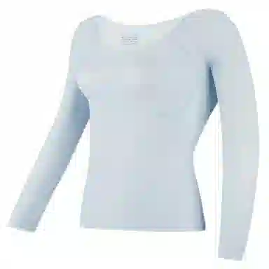 莫代尔 纯色简约带胸垫修身保暖上装 女款