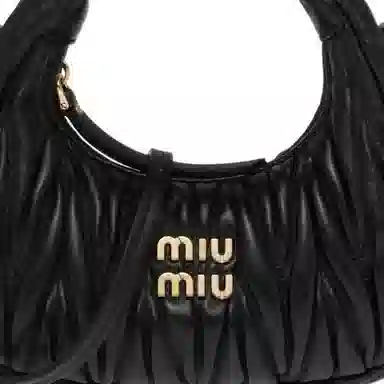 Miu Miu Wander Matelassé Mini Black