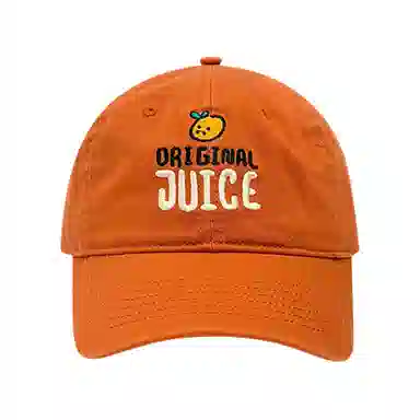 小橘子字母刺绣原宿风百搭棒球帽夏季遮阳防晒大头围显脸小简约日常百搭时尚街头风 棉 鸭舌帽 男女同款情侣款