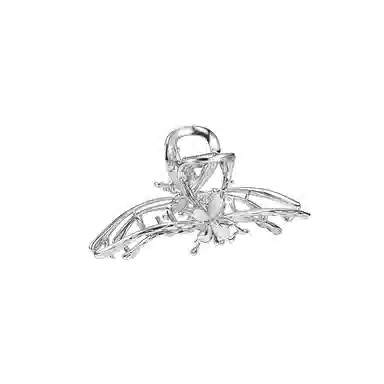 芒果饰品 清冷感蝴蝶金属后脑勺鲨鱼夹高级感 猫眼石 发夹 女款