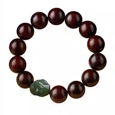 易明居 国潮新中式十二生肖  文玩盘玩佛珠念珠 复古小众设计 转运珠 木作 手串 男女同款情侣款 紫檀