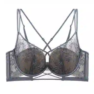 莫代尔 轻薄蕾丝芒果杯调整型收副乳聚拢矫正上托防下垂外扩大胸显小文胸 女款 组合装