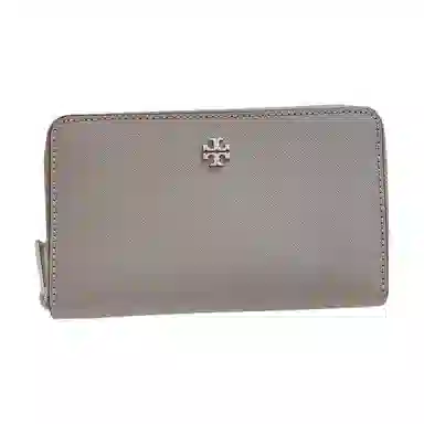Tory Burch Mini Leather Wallet Grey