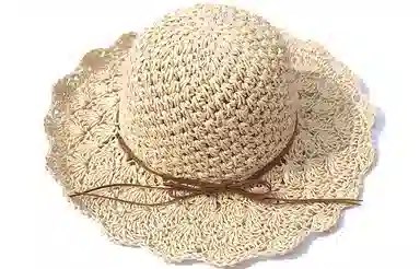 优幽兰 时尚百搭夏季遮阳镂空草编帽透气可折叠太阳帽海边度假出游沙滩帽大帽檐显脸小遮阳帽拍照打卡赫本风 纤维素 防晒帽 女款